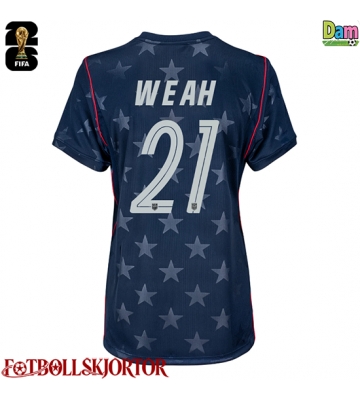 Förenta stater Timothy Weah #21 Bortatröja Dam VM 2026 Kortärmad